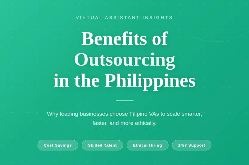 benefits of outsourcing in the Philippines